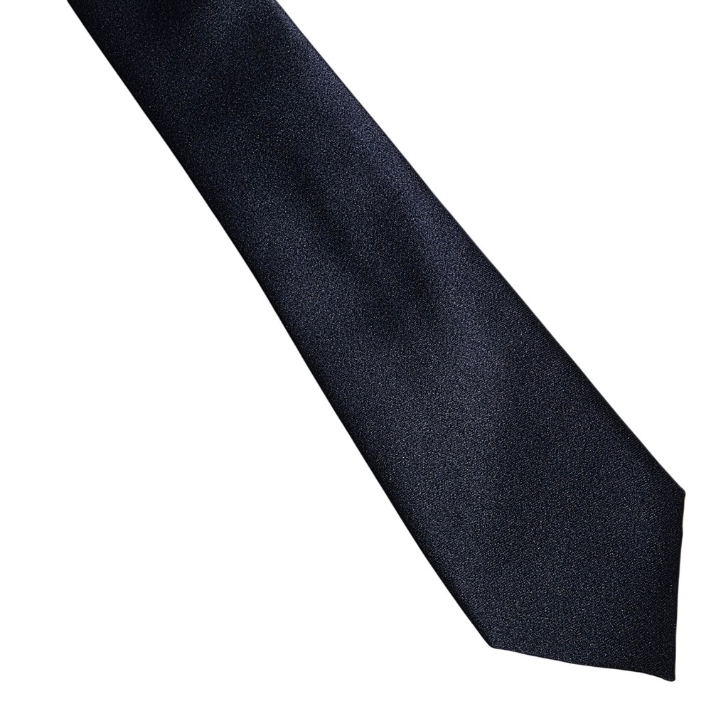 Charles Wain Navy Blue Tie Textured Men's Necktie Pocket Square Formal Business‎
